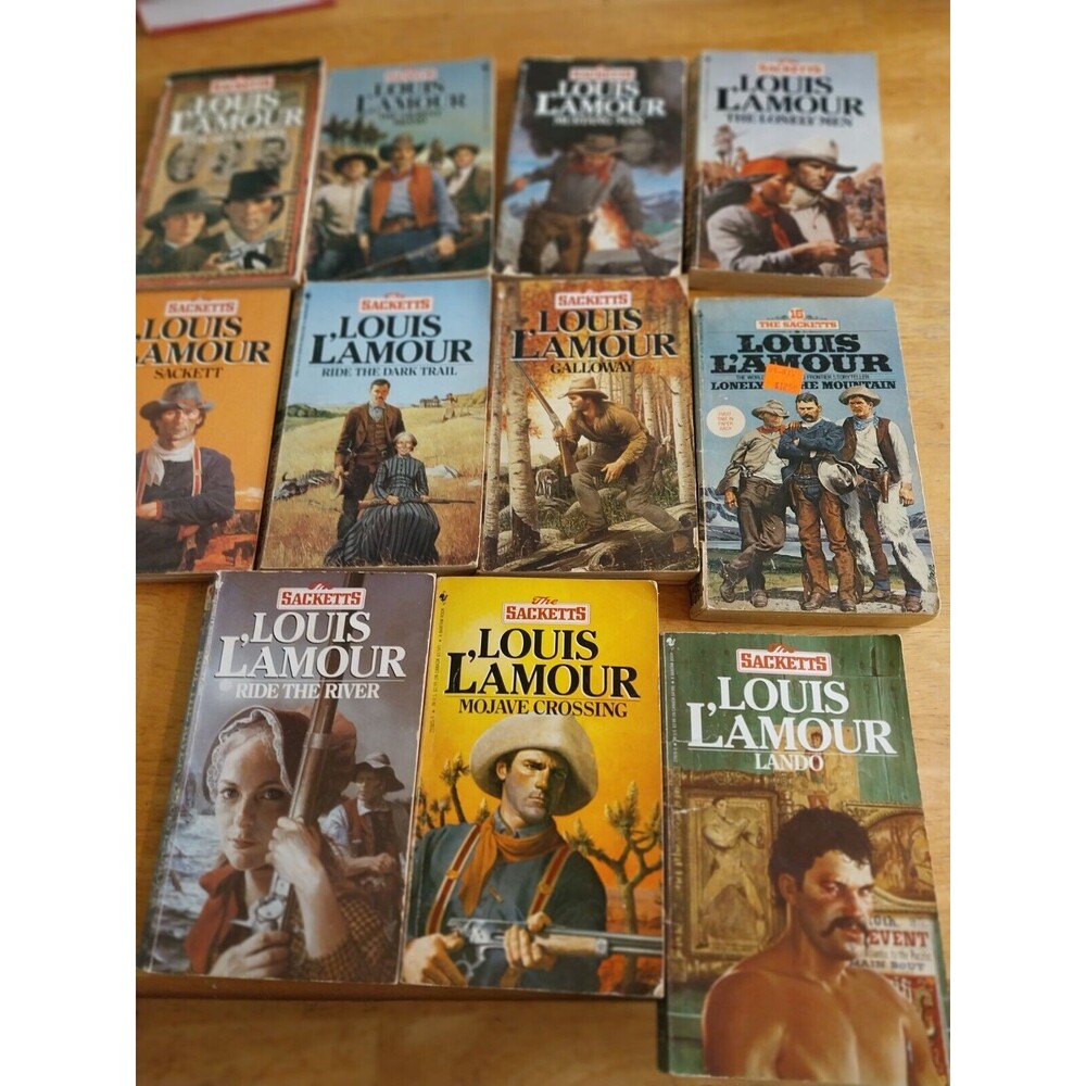 Lot of 11 The Sacketts Louis L'Amour Books Paperback